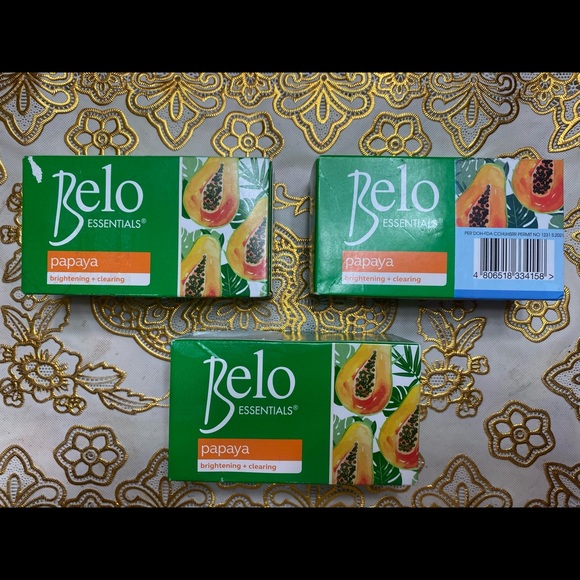 🌸SOLD🌸NEW BELO ESSENTIALS PAPAYA SOAP BAR - Picture 1 of 9